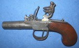 * Antique 18th CENTURY ENGLISH FLINTLOCK POCKET MUFF PISTOL .51 CAL. - 1 of 7