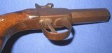 * Antique 1840-1850 UNMARKED PERCUSSION POCKET DERRINGER MUFF PISTOL .45 CA - 8 of 9