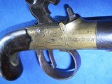 * Antique 1840s BRASS FRAME PERCUSSION POCKET MUFF PISTOL "PERRY" LONDON - 3 of 11