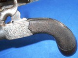 * Antique 1850s ENGLISH PERCUSSION POCKET MUFF PISTOL .30 CAL. M29 - 9 of 10