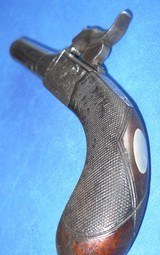 * Antique 1850s ENGLISH PERCUSSION POCKET MUFF PISTOL .30 CAL. M29 - 4 of 10