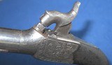 * Antique 1850s ENGLISH PERCUSSION POCKET MUFF PISTOL .30 CAL. M29 - 10 of 10
