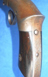 * Antique 1849 LEONARDS PATENT ROBBINS LAWRENCE WINDSOR, VT PEPPERBOX PISTOL - 15 of 17