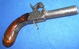 * Antique SMALL 1850s PERCUSSION 5" POCKET DERRINGERMUFF PISTOL .28 CAL. - 6 of 9