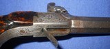 * Antique 1850s PERCUSSION POCKET DERRINGER
MUFF PISTOL BURL .44 CAL. M30 - 5 of 15