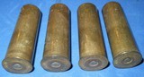 * Vintage LOT of FOUR 12 Ga OO BUCK WINCHESTER BRASS SHELLS - 2 of 4