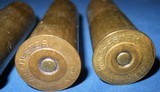 * Vintage LOT of FOUR 12 Ga OO BUCK WINCHESTER BRASS SHELLS - 4 of 4