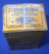 * Vintage AMMO .25 STEVENS RF RIMFIRE SHORT CIL DOMINION FULL BOX 50 - 6 of 6
