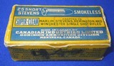 * Vintage AMMO STEVENS .25 RF RIM FIRE SHORT CIL CLEAN FULL BOX 50 - 1 of 9