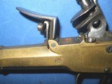 * Antique FLINTLOCK POCKET - MUFF PISTOL SOLID BRASS - 3 of 12
