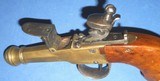* Antique FLINTLOCK POCKET - MUFF PISTOL SOLID BRASS - 11 of 12