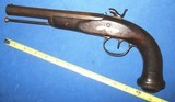 * Antique 1840s PERCUSSION DUELING - TARGET PISTOL SWAMPED MUZZLE #1 - 6 of 15