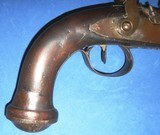 * Antique 1840s PERCUSSION DUELING - TARGET PISTOL SWAMPED MUZZLE #1 - 5 of 15