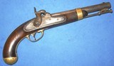* Antique 1842 U.S. H. ASTON CIVIL WAR PERCUSSION 1851 MILITARY MARTIAL PISTOL .54 Cal. - 1 of 20