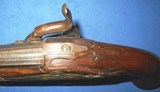 * Antique 1840s FANCY FRENCH PERCUSSION COAT or DUELING PISTOL - 7 of 15