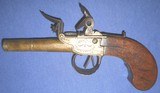 * Antique 18th CENTURY FLINTLOCK DOUBLE SxS PISTOL SELDOM SEEN PROJECT - 8 of 13