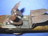 * Antique 18th CENTURY FLINTLOCK DOUBLE SxS PISTOL SELDOM SEEN PROJECT - 4 of 13