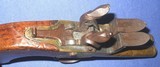 * Antique 18th CENTURY FLINTLOCK DOUBLE SxS PISTOL SELDOM SEEN PROJECT - 3 of 13