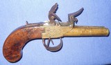 * Antique 18th CENTURY FLINTLOCK DOUBLE SxS PISTOL SELDOM SEEN PROJECT - 2 of 13