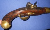 * Antique 1809 FRENCH FLINTLOCK MILITARY CAVALRY PISTOL St. Etienne - 4 of 20