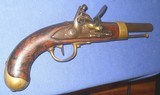 * Antique 1809 FRENCH FLINTLOCK MILITARY CAVALRY PISTOL St. Etienne - 2 of 20