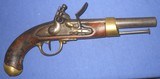 * Antique 1809 FRENCH FLINTLOCK MILITARY CAVALRY PISTOL St. Etienne - 1 of 20