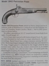1842 HENRY ASTON PERCUSSION PISTOL 1849 DATE - 2 of 19
