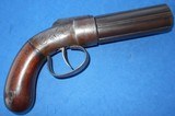 Antique 1850s PEPPERBOX PISTOL SPRAGUE & MARSTON .31 CAL NICE - 1 of 16