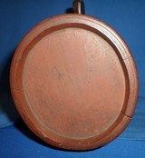 REVOLUTIONARY
WAR RUNDLET 1770-1810 WOODEN CANTEEN OLD RED PAINT FOUND IN MAINE - 5 of 15