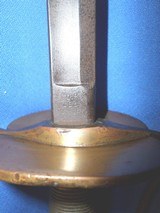 1860 CIVIL WAR NCO SWORD F.S.S. INSPECTORS MARK NO SCABBARD ROBY CHELMSFORD - 6 of 11