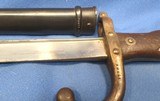 1876 DATED FRENCH GRAS MILITARY BAYONET & SCABBARD ST ETIENNEARSENAL MATCHING NUMBERS - 3 of 12