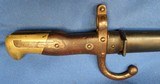1876 DATED FRENCH GRAS MILITARY BAYONET & SCABBARD ST ETIENNEARSENAL MATCHING NUMBERS - 5 of 12