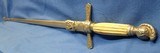 ANTIQUE FRATERNAL MASON MASONIC SWORD & SCABBARD BONE HANDLE - 8 of 12