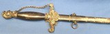 ANTIQUE 1890 AMES MASONIC MASON FRATERNAL SWORD MASS.
BAY STATE COMMANDERY - 10 of 14