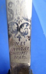 ANTIQUE 1890 AMES MASONIC MASON FRATERNAL SWORD MASS.
BAY STATE COMMANDERY - 2 of 14