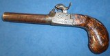 Antique 1850 BELGIAN PERCUSSION HIDDEN TRIGGER PISTOL MAINSPRING PROJECT BURL GRIP $99 - 1 of 16