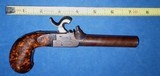 Antique 1850 BELGIAN PERCUSSION HIDDEN TRIGGER PISTOL MAINSPRING PROJECT BURL GRIP $99 - 15 of 16