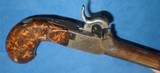 Antique 1850 BELGIAN PERCUSSION HIDDEN TRIGGER PISTOL MAINSPRING PROJECT BURL GRIP $99 - 10 of 16