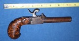 Antique 1850 BELGIAN PERCUSSION HIDDEN TRIGGER PISTOL MAINSPRING PROJECT BURL GRIP $99 - 16 of 16