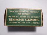 SCARCE REMINGTON .25 STEVENS LONG RF AMMO FULL BOX DOG BONE, MINTY - 3 of 7