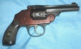 VINTAGE IVER JOHNSON .38 S&W TOP BREAK DOUBLE ACTION REVOLVER - 2 of 14