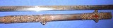 Antique MASONIC SWORD & SCABBARD KNIGHTS TEMPLAR BONE GRIP - 6 of 8
