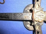 Antique 1890 FRATERNAL SWORD SIR KNIGHT PYTHIAS SWORD & SCABBARD HENDERSON AMES - 6 of 7