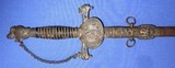 Antique 1890 FRATERNAL SWORD SIR KNIGHT PYTHIAS SWORD & SCABBARD HENDERSON AMES - 4 of 7