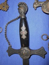 Antique SWORD MASONIC KNIGHTS TEMPLAR "G.W. CLATUR" HORSTMAN, PHILA. - 5 of 6