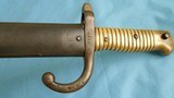 1870 FRENCH CHASSEPOT MILITARY SABER BAYONET & MATCHING SCABBARD NICE - 5 of 20