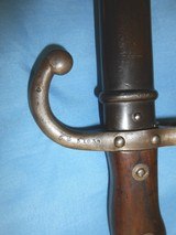 1880 FRENCH GRAS MILITARY BAYONET MATCHING SCABBARD SCARCE OUDRY PARIS - 5 of 12