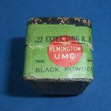 SCARCE AMMO REMINGTON UMC .22 EXTRA LONG FULL 2 PC. BLACK POWDER - 6 of 9