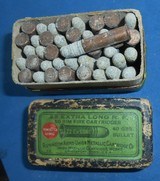 SCARCE AMMO REMINGTON UMC .22 EXTRA LONG FULL 2 PC. BLACK POWDER - 8 of 9
