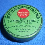B. OLD NEAR FULL TIN OF HICK'S PERCUSSION CAPS